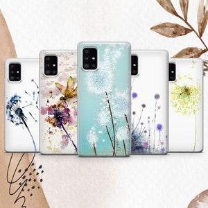 Dandelion Art Phone Case Dandelion Cover For Samsung S25 S25 Ultra S25 Plus S25 Edge S24 S24 FE S24 S23 S23 FE S23 Ultra S22 S21 A15 A16 A56