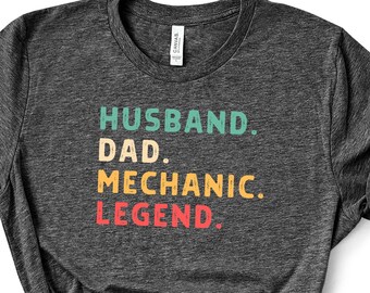 Mechanic Dad Shirt, Custom Mechanic Gifts for Men, Auto Mechanic, Car Mechanic Anniversary Gift for Him, New Dad Tee/Sweatshirt/Tank/Hoodie