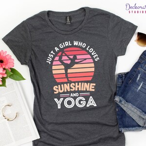 Sunshine & Yoga Tshirt, Funny Yoga Shirt for Women, Yoga Mom Tee, Graduation Yoga Lover Gift, Meditation Fitness Sweatshirt Hoodie Tank Top