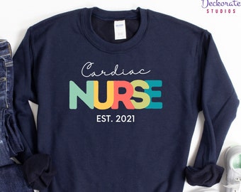 Cardiac Nurse Shirt, Custom Nurse Tshirt, Cardiovascular Nurse, CVICU Nurse Tee, Gift for Cardiac Nurse, ICU Nurse Sweatshirt Tank Hoodie