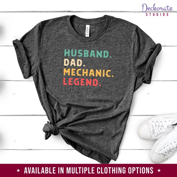 Mechanic Dad Shirt, Custom Mechanic Gifts for Men, Auto Mechanic, Car Mechanic Anniversary Gift for Him, New Dad Tee/Sweatshirt/Tank/Hoodie