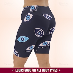 Cycling Shorts Women, Biker Shorts, Cyclist Gifts, High Waisted Plus Size Athletic Bike Shorts Abstract Patterns Gym Workout Elastic Clothes