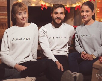 Matching Family Sweater, Custom Family Sweatshirt, couples gift, cousins tv show long sleeve jumper friends Vacation pullover plus size
