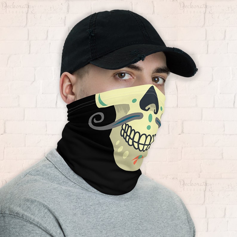 Halloween Face Mask Skeleton Neck Gaiter Horror Facemask Etsy Australia