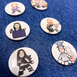 Eurovision Fridge Magnets - UK and Ukraine pack of 6 - Party Favours, Stocking Filler