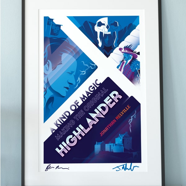 Highlander | A Kind of Magic | Large A2 Poster | FREE UK delivery | Book Cover Illustration | Signed