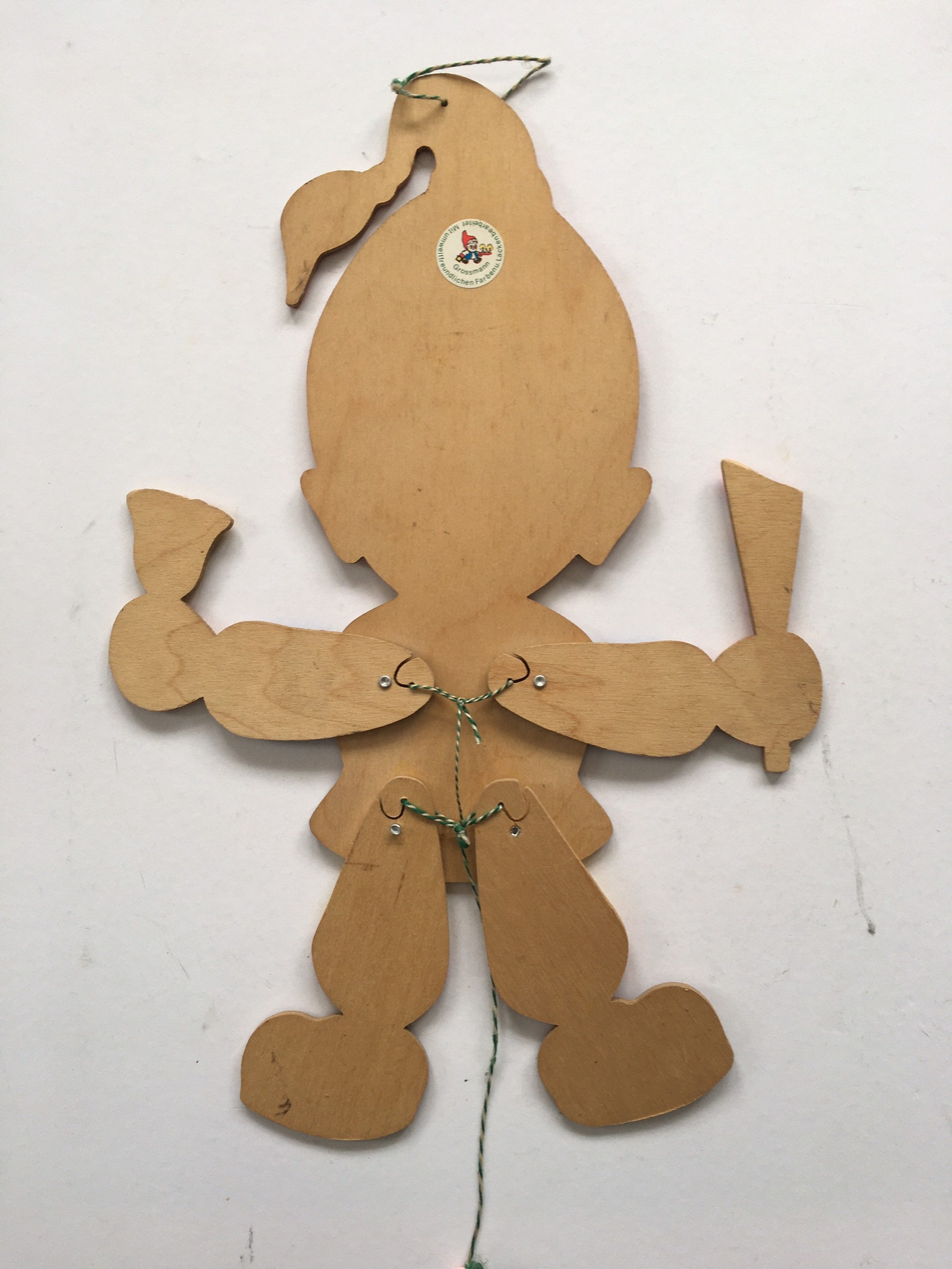 Vintage German Pull String Puppets Childs Toys Wood Puppets Etsy