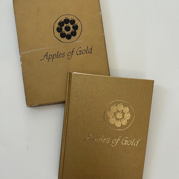 Vintage Apples of Gold by Jo Petty Inspirational Poems Hardcover Book 1962