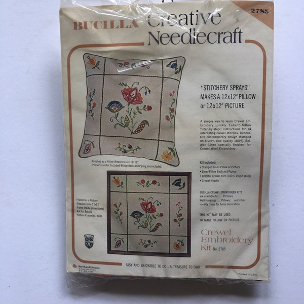 Crewel Pillow - Etsy