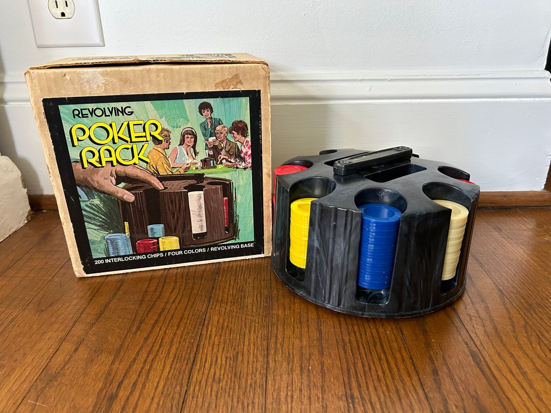 Vintage Pleasantime Revolving Poker Rack Poker Night Fathers Day Game