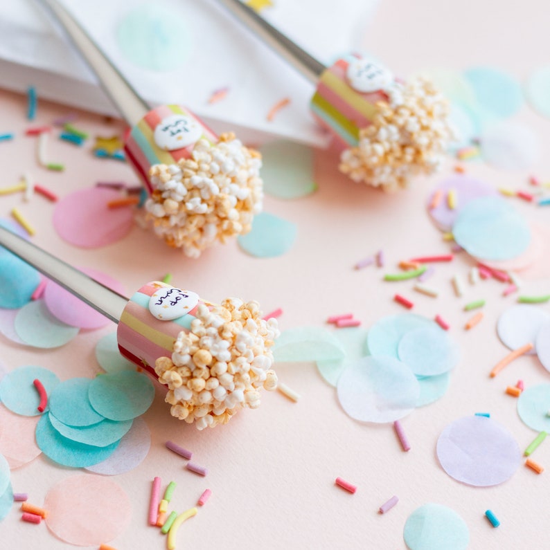 Popcorn polymer clay spoon Ice cream spoon Tea spoon Etsy