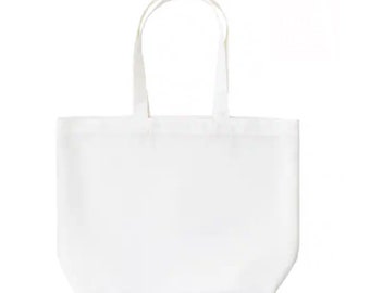 Sublimation 100% Polyester Tote Bag White with Gusset
