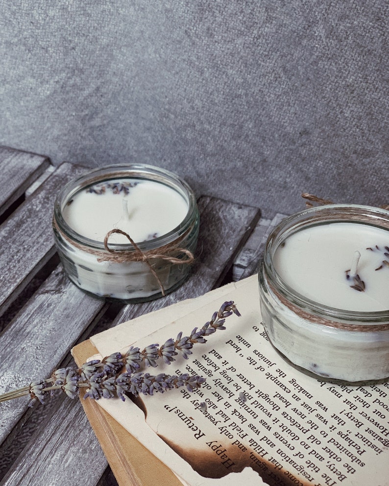 Lavender and Rosemary soya wax candles Eco friendly candle Etsy