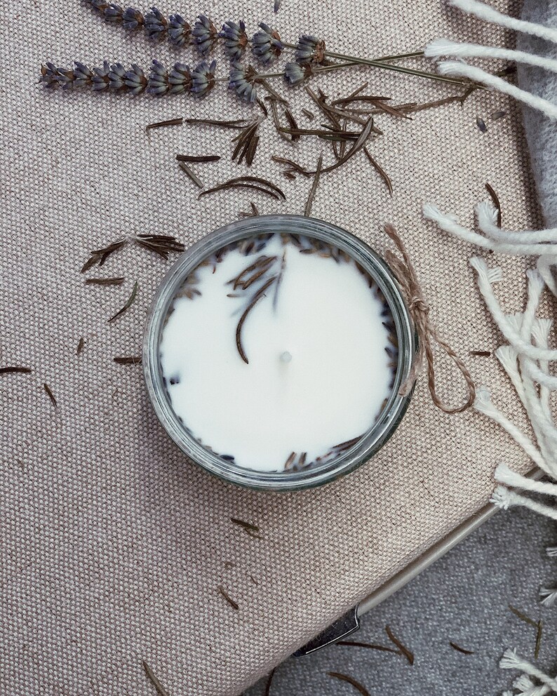 Lavender and Rosemary soya wax candles Eco friendly candle Etsy