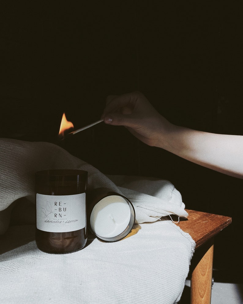 Candle Long Matches in a Bottle Eco Friendly Reusable Marches in Glass