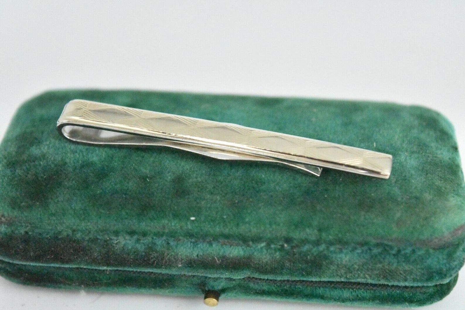 Vintage Art Deco Sterling Silver Tie clip Bar Peaky Blinders Etsy