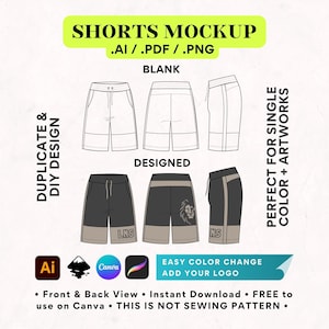Streetwear Basketball Mesh Shorts Mock up Fashion Wear Digital Clothing Procreate