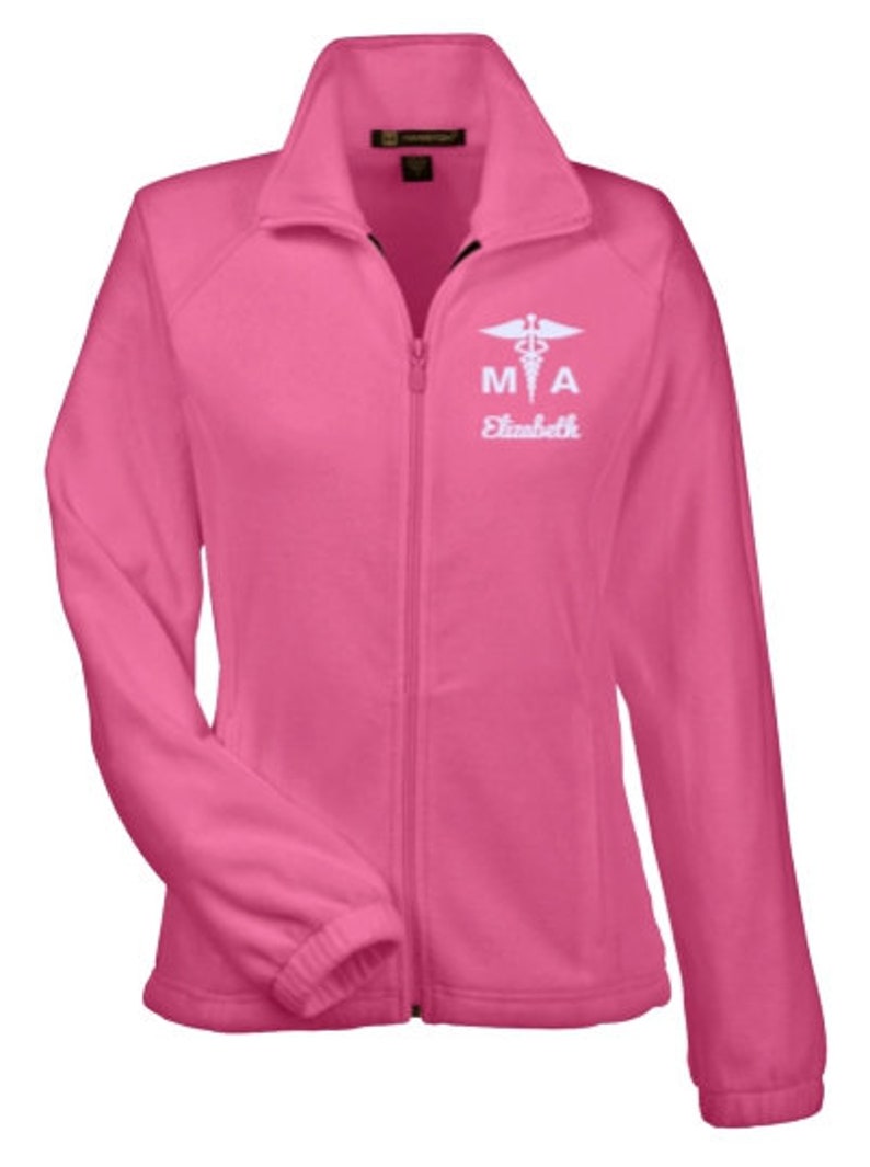 Medical Assistant Fleece Jacket / MA Caduceus / Medical Etsy