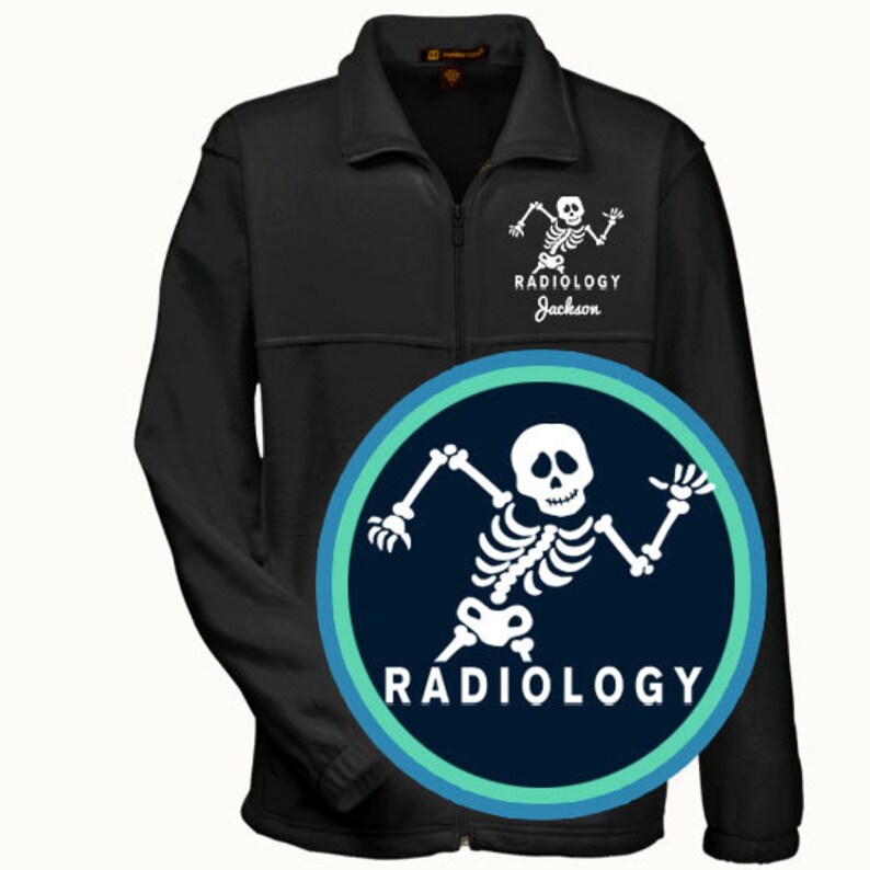 Male Radiology Jacket Fleece Jacket For MenSkeletonC125E18 Etsy