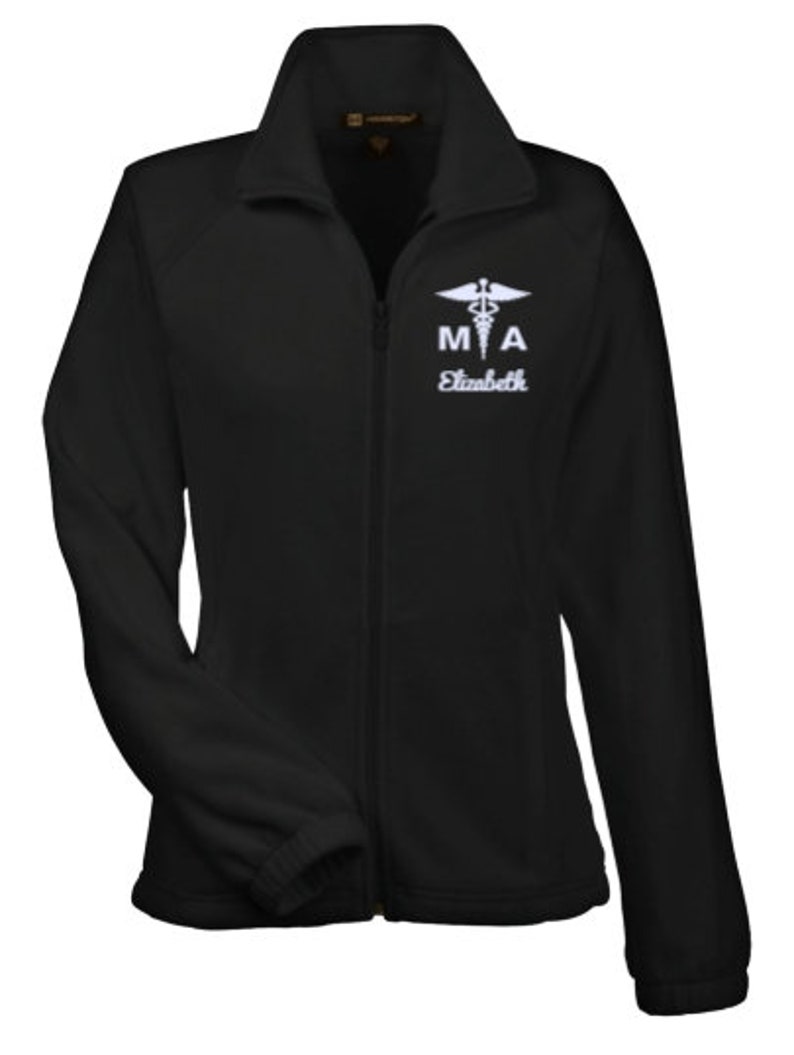 Medical Assistant Fleece Jacket / MA Caduceus / Medical Etsy