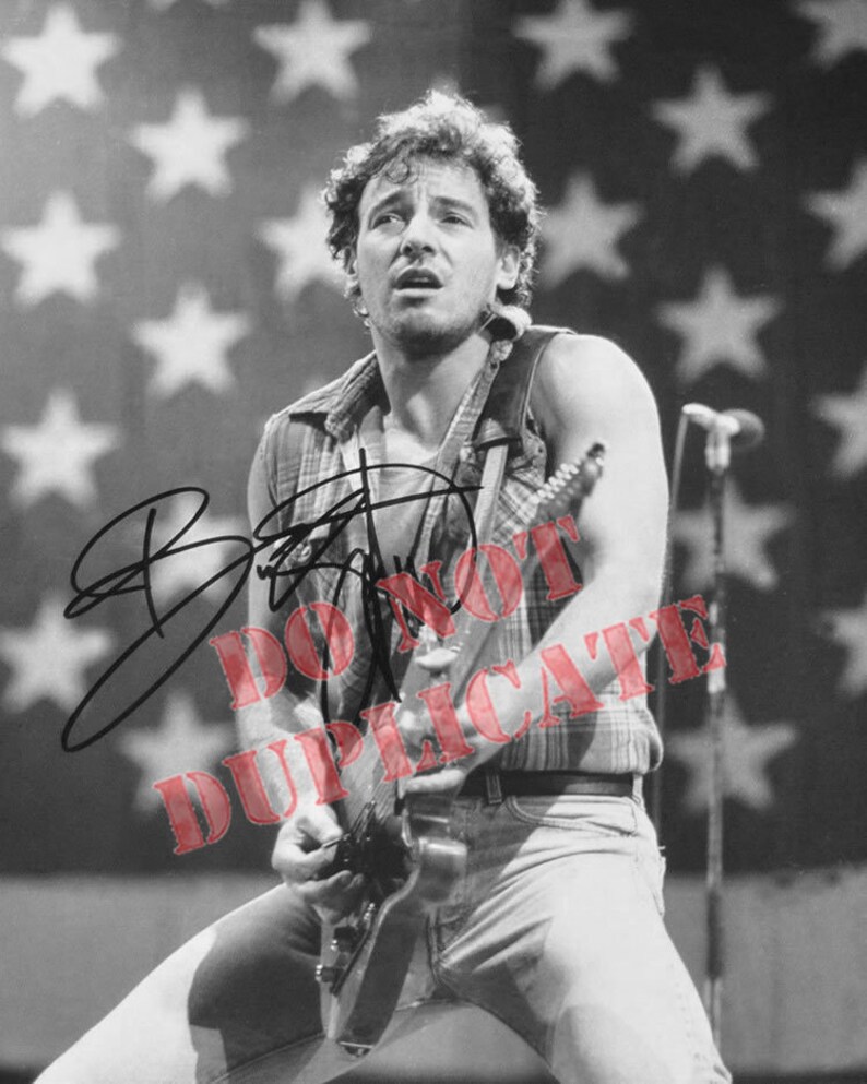Bruce Springsteen 8x10 B/&W Photo