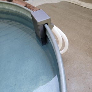 Stock Tank Pool No Holes Drilled Wall Adapter for Galvanized Metal Stock Tank Pools