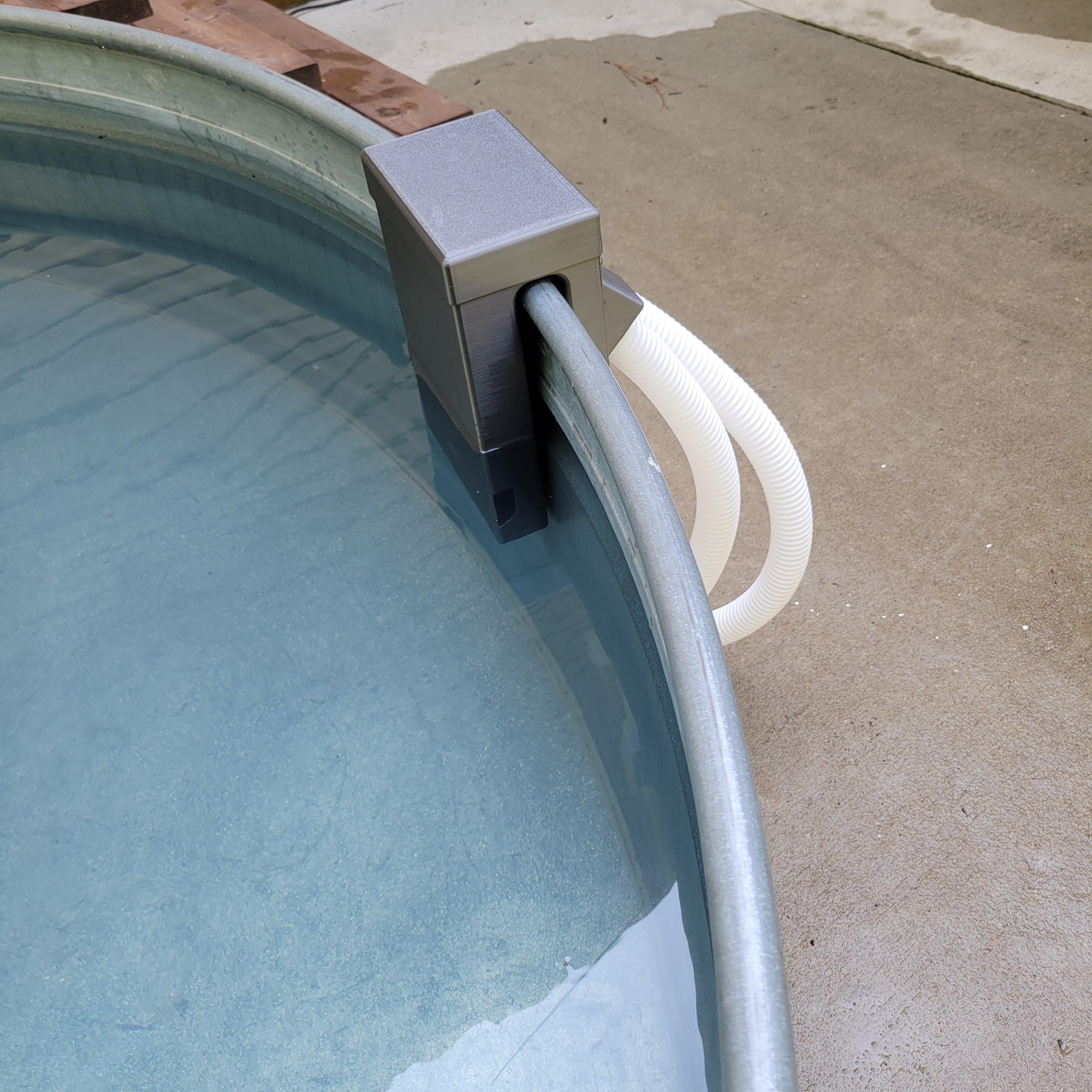 Stock Tank Pool No Holes Drilled Wall Adapter for Galvanized Metal Stock Tank Pools