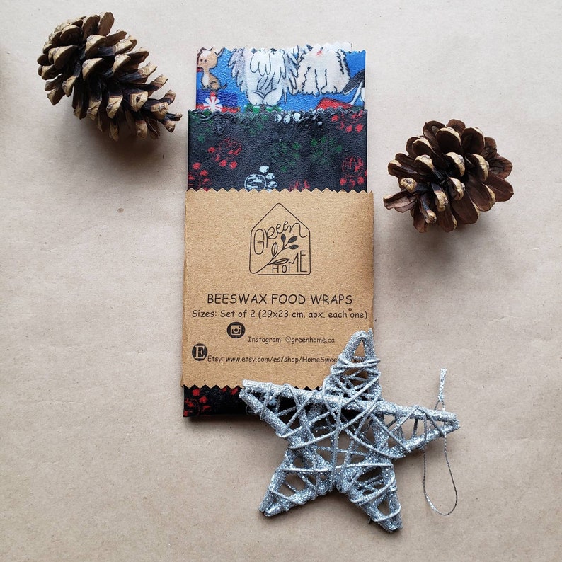 Plastic free Zero waste Eco package Reuse beewax wrap Ecofriendly alternative to plastic wrap Beeswax food wraps. Bees wax food wraps