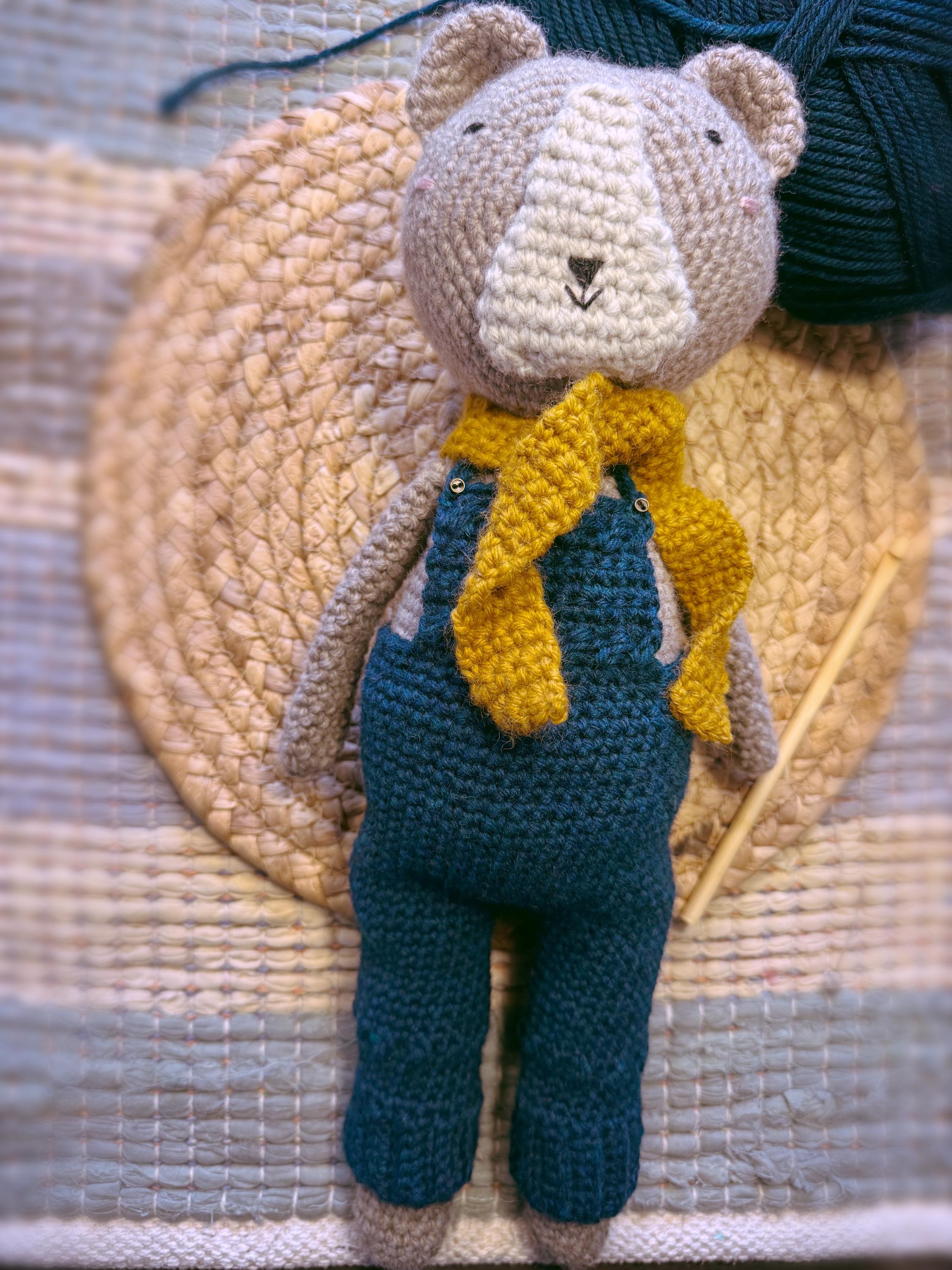 Archie the Bear, Crochet Pattern, Amigurumi Bear Pattern, Crochet Doll ...