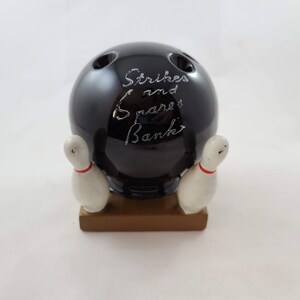 Toyvian Bowling Pin Piggy Bank - Plastic Money Box For Kids, Desktop Decor, 38x12cm