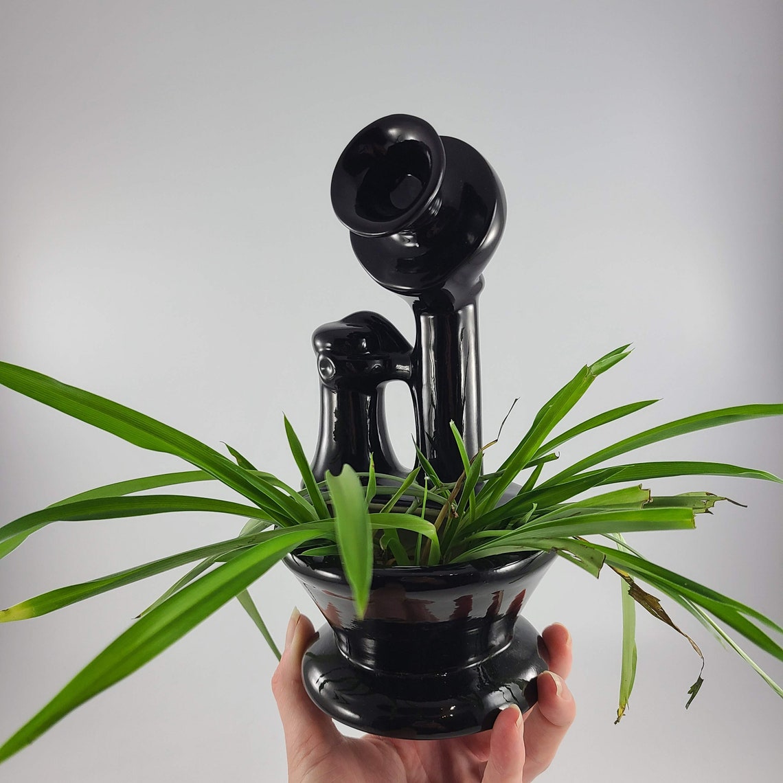 Vintage Telephone Planter / Candlestick Phone Flower Pot / Etsy