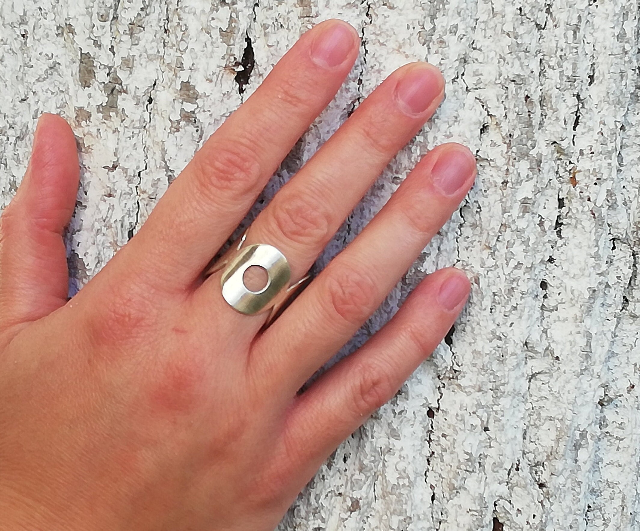 Statement silver rings for women Etsy