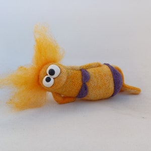 Needle felted sexy lady girl figurine, Monster with swimming suit, Beach house decoration