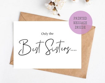 Only The Best Sisters Get Promoted To Auntie | Pregnancy Reveal Card | Pregnancy Announcement | Baby Announcement Card For Sister | Auntie