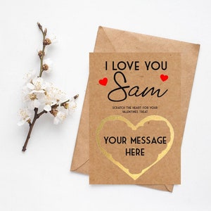 Scratch To Reveal Card (fr) Custom Made Scratch Off Carte personnalisée pour surprise Valentines Cadeau Concert Festival Festival Cinema Treat
