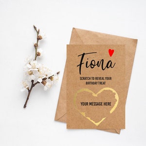 | de cartes à gratter d’anniversaire Carte d’anniversaire pour petite amie | Carte d’anniversaire pour la femme | Carte d’anniversaire pour fiancée | Carte d’anniversaire amusante