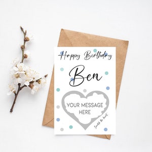 Scratch To Reveal Card | Custom Made Scratch Off Carte personnalisée Surprise Anniversaire anniversaire Concert Holiday Festival Cinema Treat