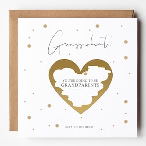 Faire-part de grossesse personnalisé à gratter | Révélation de la grossesse en famille | Parents pour la première fois | Grossesse surprise