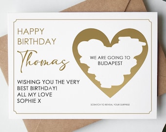 Personalised Scratch Card | Surprise Birthday Gift | Surprise Reveal Card  | Luxury Scratch To Reveal Card | Happy Birthday Surprise