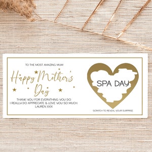 Personalised Mother's Day Scratch Card Surprise Gift | First Mothers Day | Special Surprise Voucher