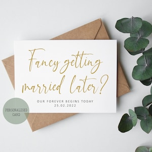 Personalised To My Bride Husband On Our Wedding Day Card | My Wife Husband To Be Wedding Day Card | Wedding Card | Can't Wait To Marry You