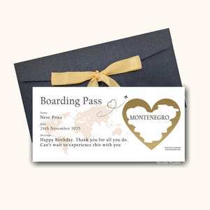 Personalised Scratch Reveal Boarding Pass | Scratch Reveal For Holiday Surprise | Surprise Holiday Ticket | Destination Reveal Surprise