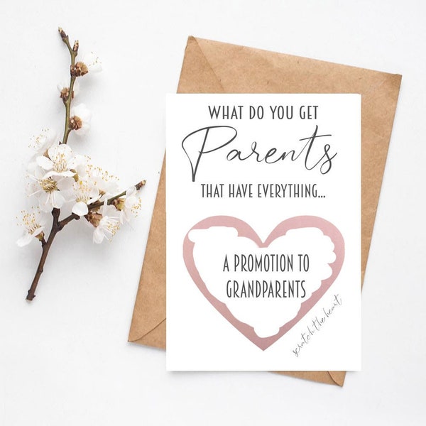Was bekommen Sie Eltern, die alles haben Karte | Nur die Besten Eltern werden zu Großeltern befördert Karte | Schwangerschaft-Ankündigungskarte