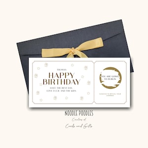 Personalised Scratch Gift Voucher | Reveal Card For Special Birthday | 18th | 21st | 30th | 40th | 50th | 60th