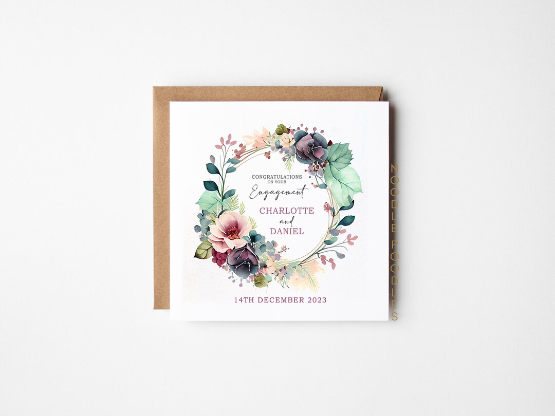 Personalised Engagement Card | Congratulations on Your Engagement ...