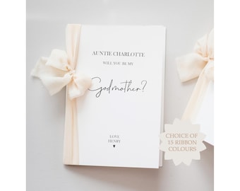 Will You Be My Godmother Proposal Card | Personalised Godmother Card | Godmother Proposal Card | Will You be My Godmother