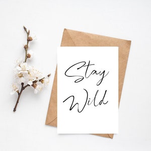 Stay Wild 1° 2° 3° 4° 5° 6° 7° 8° 9° 10° biglietto di compleanno per figlia/nipote/nipote/figlioccia/bambina