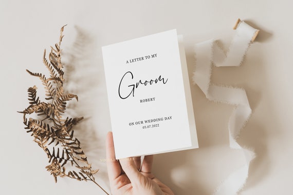 Personalised Wedding Letter to Bride Card | Custom Love Letter