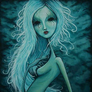 Annabell Lee - Bildende Kunst - Horror - Makaber -Okkult -Hexe-Lowbrow-eoin meehan- Dark Art-Pastell