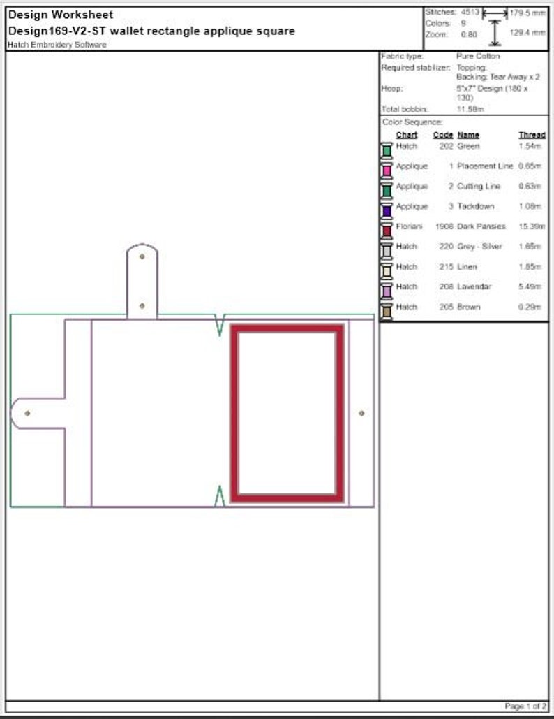 DIY-DIGITAL FILE Wallet Rectangle Applique square & rounded corners Gift card holder-5x7 hoop-Snap tab / ith Machine Embroidery Files image 10